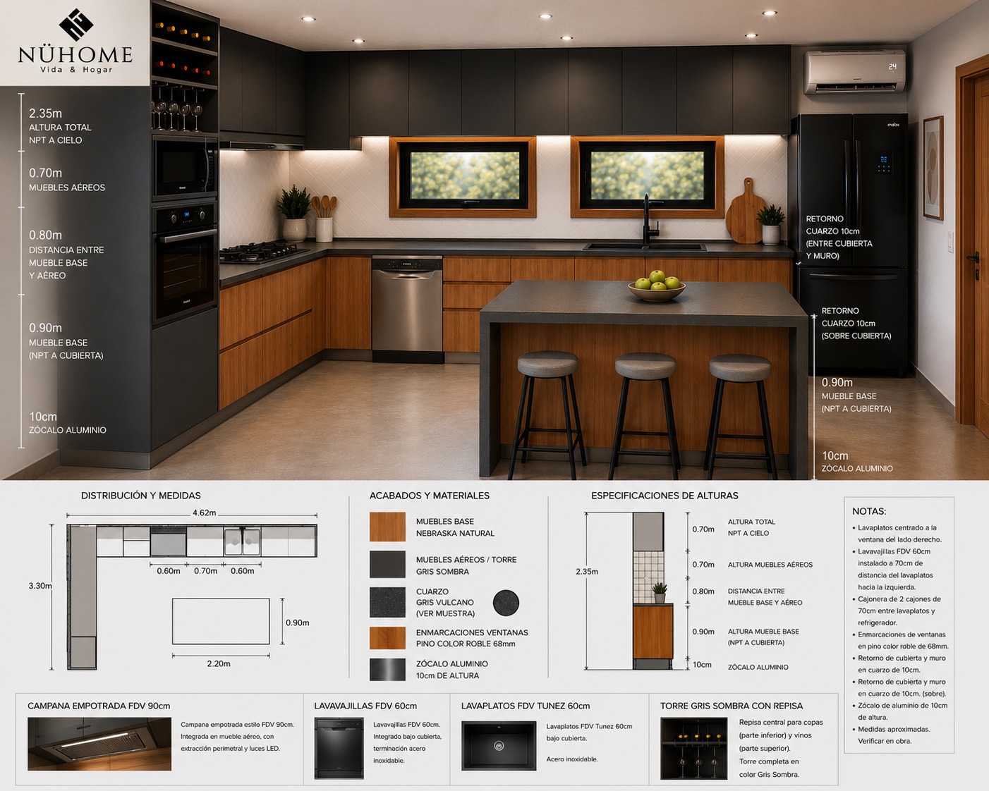 Cocina Completa con Isla