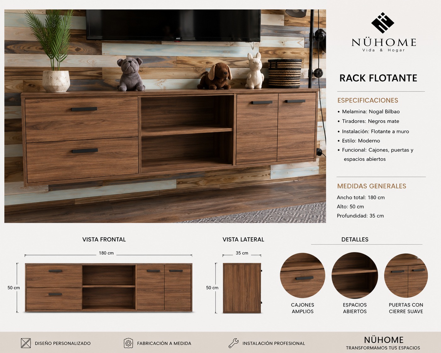 Rack Flotante