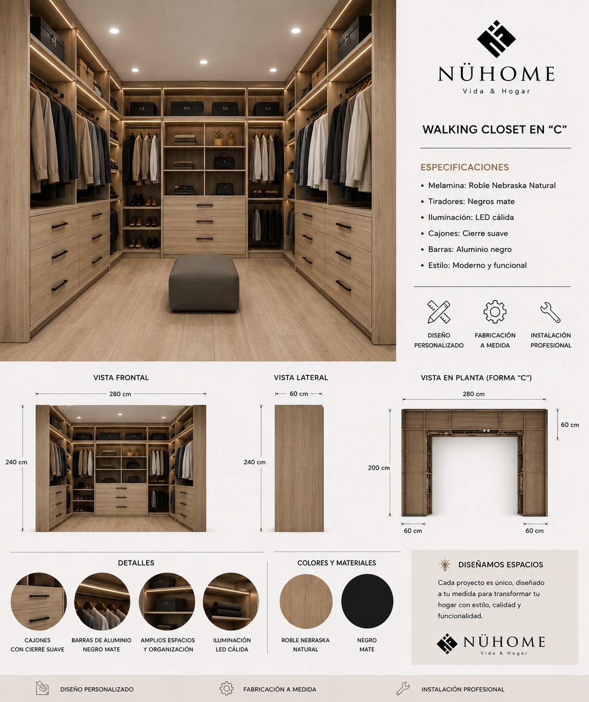 Walking Closet en C